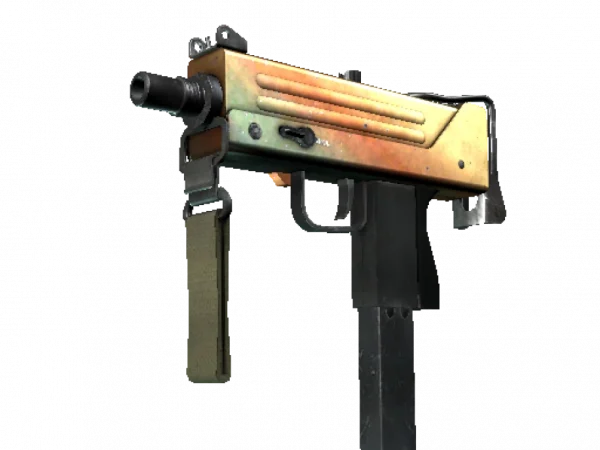 MAC-10 | Amber Fade (Well-Worn)