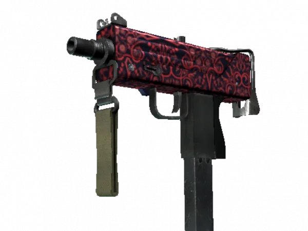 MAC-10 | Red Filigree (Factory New)