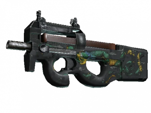 P90 | Emerald Dragon (Battle-Scarred)