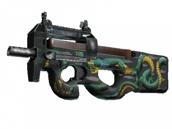 P90 | Emerald Dragon (Well-Worn)