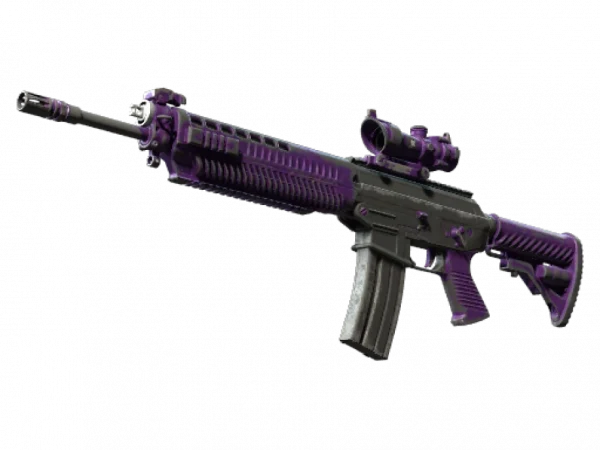 SG 553 | Ultraviolet (Battle-Scarred)