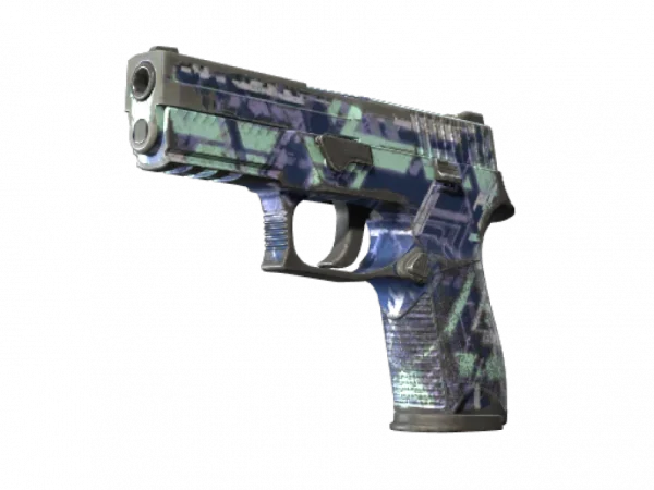 Souvenir P250 | Digital Architect (Battle-Scarred)