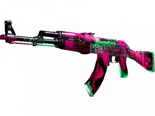 StatTrak™ AK-47 | Neon Revolution (Well-Worn)