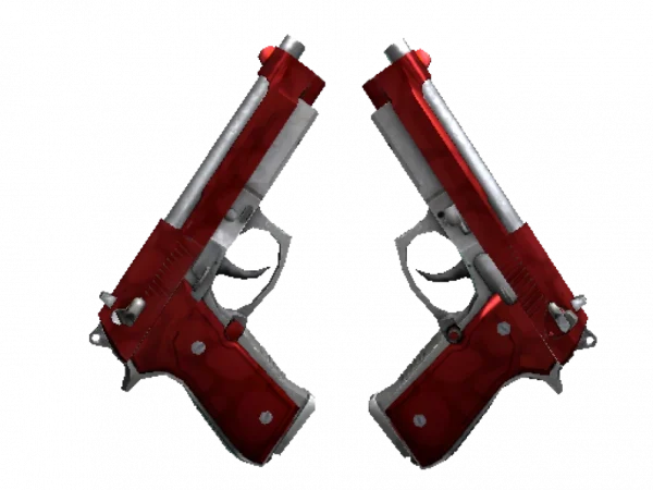 StatTrak™ Dual Berettas | Hemoglobin (Factory New)