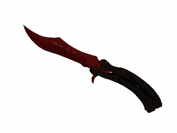 ★ Butterfly Knife | Crimson Web (Minimal Wear)