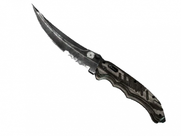 ★ Flip Knife | Black Laminate (Well-Worn)