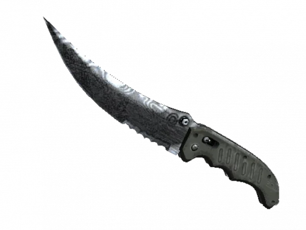 ★ Flip Knife | Damascus Steel (Battle-Scarred)