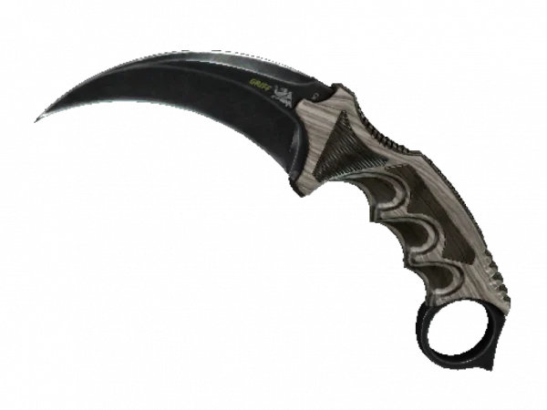 ★ Karambit | Black Laminate (Well-Worn)