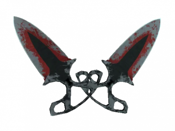 ★ Shadow Daggers | Crimson Web (Battle-Scarred)