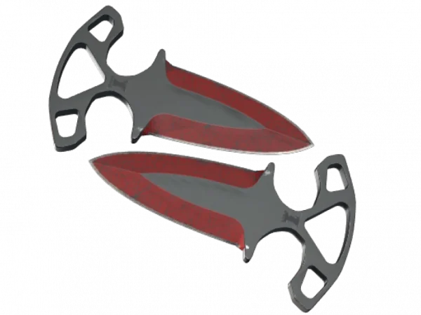 ★ Shadow Daggers | Crimson Web (Well-Worn)