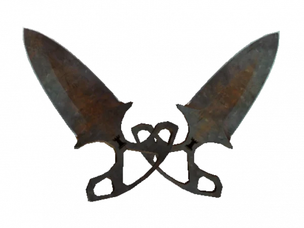 ★ Shadow Daggers | Rust Coat (Battle-Scarred)