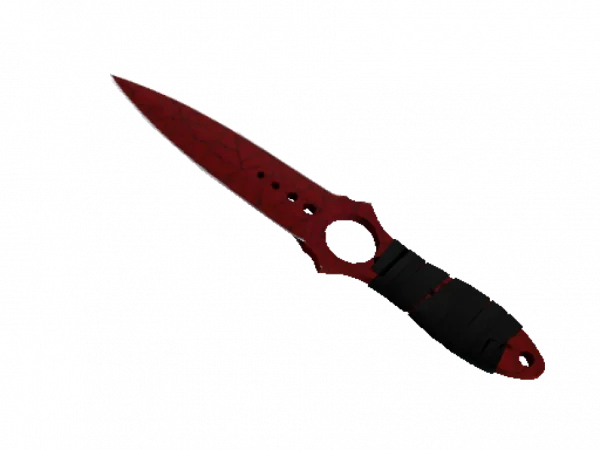 ★ Skeleton Knife | Crimson Web (Well-Worn)