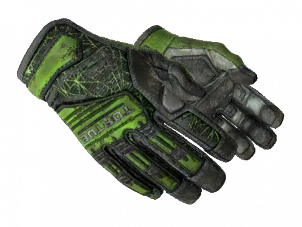 ★ Specialist Gloves | Emerald Web (Battle-Scarred)