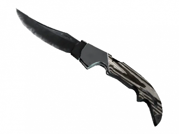 ★ StatTrak™ Falchion Knife | Black Laminate (Minimal Wear)