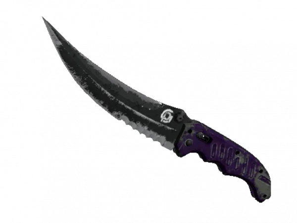 ★ StatTrak™ Flip Knife | Ultraviolet (Battle-Scarred)