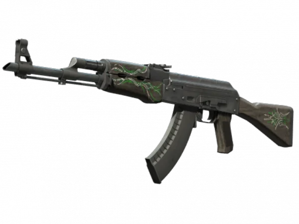 AK-47 | Emerald Pinstripe (Well-Worn)