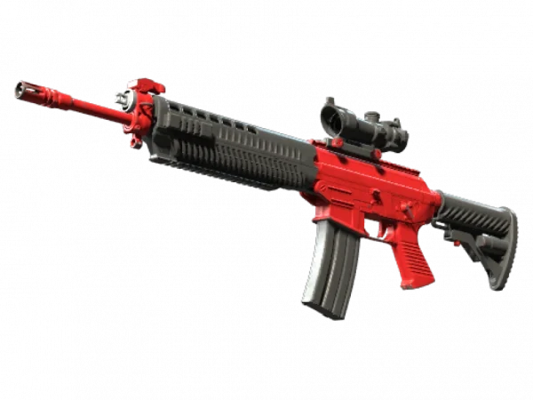 SG 553 | Candy Apple (Well-Worn)