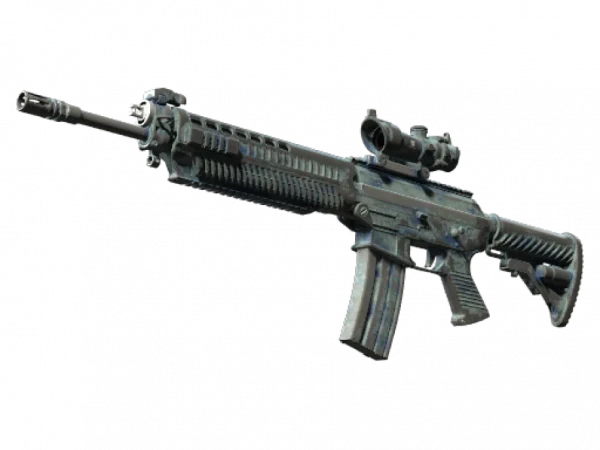 SG 553 | Wave Spray (Battle-Scarred)