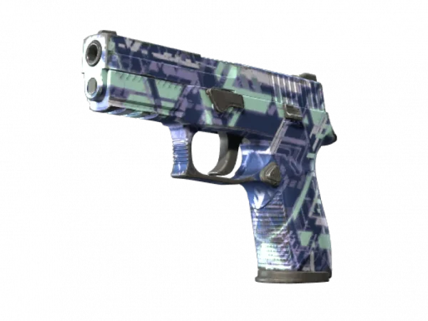 Souvenir P250 | Digital Architect (Well-Worn)