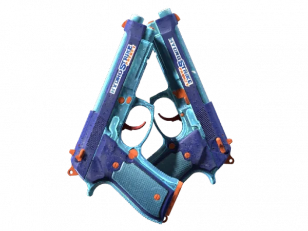 StatTrak™ Dual Berettas | Hydro Strike (Factory New)