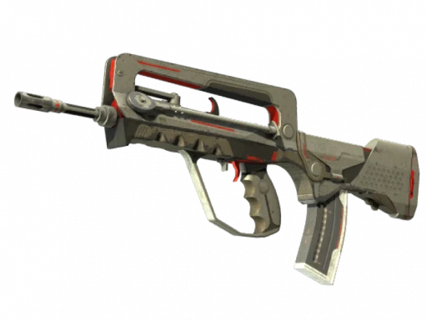 StatTrak™ FAMAS | Mecha Industries (Battle-Scarred)