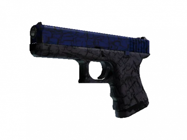 StatTrak™ Glock-18 | Blue Fissure (Well-Worn)