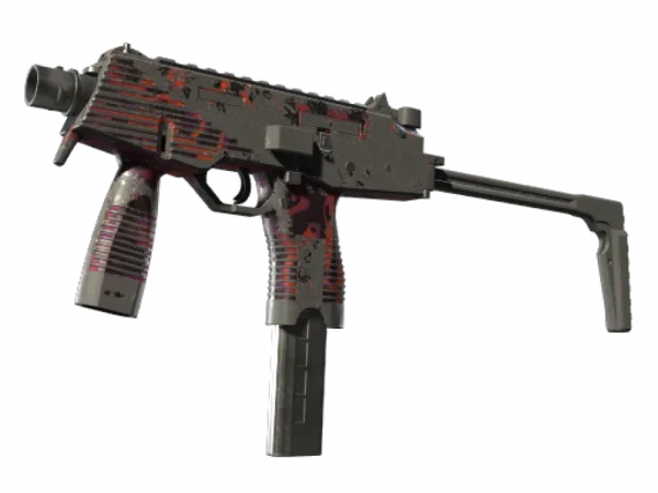 StatTrak™ MP9 | Ruby Poison Dart (Battle-Scarred)