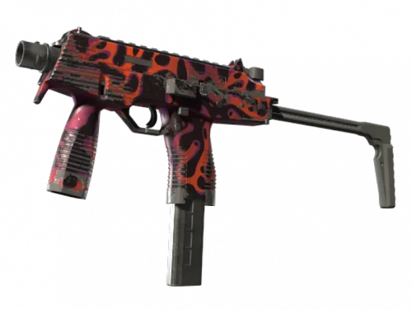 StatTrak™ MP9 | Ruby Poison Dart (Well-Worn)