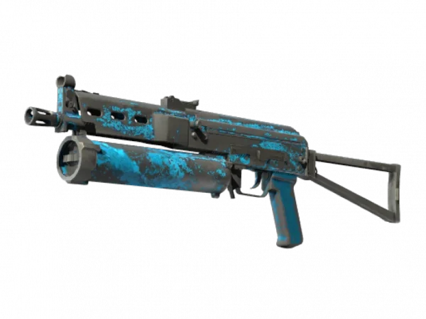 StatTrak™ PP-Bizon | Blue Streak (Battle-Scarred)