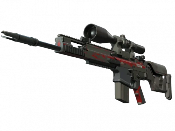 StatTrak™ SCAR-20 | Crimson Web (Battle-Scarred)