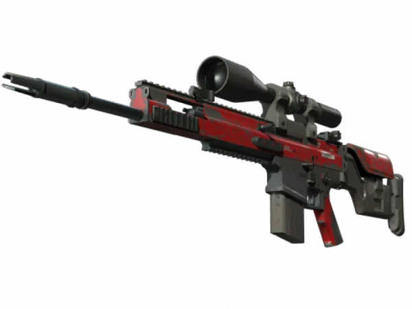 StatTrak™ SCAR-20 | Crimson Web (Well-Worn)