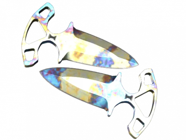 ★ Shadow Daggers | Case Hardened (Well-Worn)