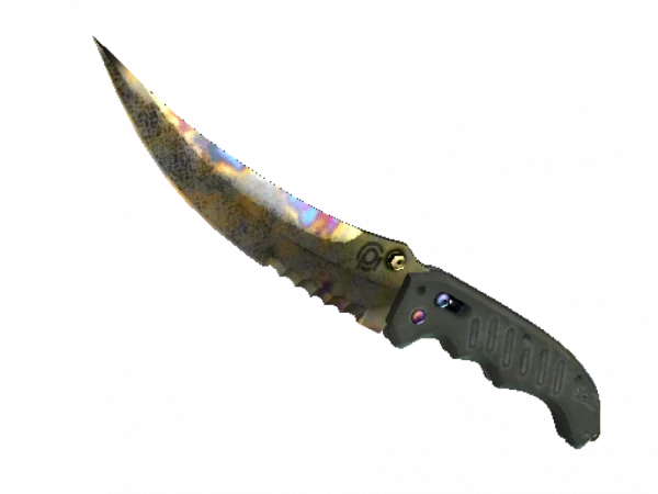 ★ StatTrak™ Flip Knife | Case Hardened (Well-Worn)