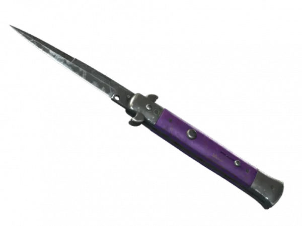 ★ StatTrak™ Stiletto Knife | Ultraviolet (Battle-Scarred)