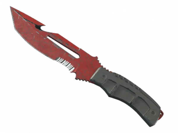 ★ StatTrak™ Survival Knife | Crimson Web (Battle-Scarred)