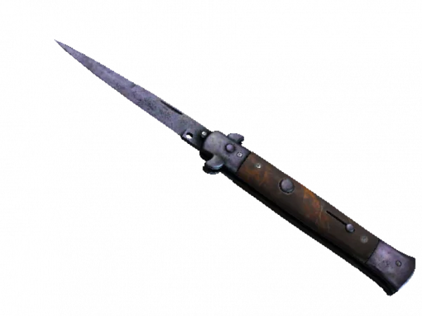 ★ Stiletto Knife | Blue Steel (Battle-Scarred)