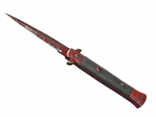 ★ Stiletto Knife | Crimson Web (Battle-Scarred)